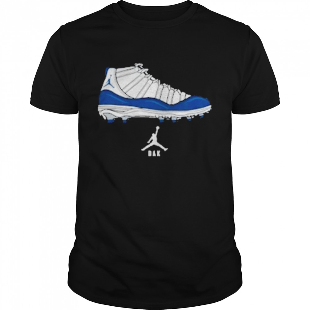 NFL Dallas Cowboys dak prescott graphic shoes t-shirt