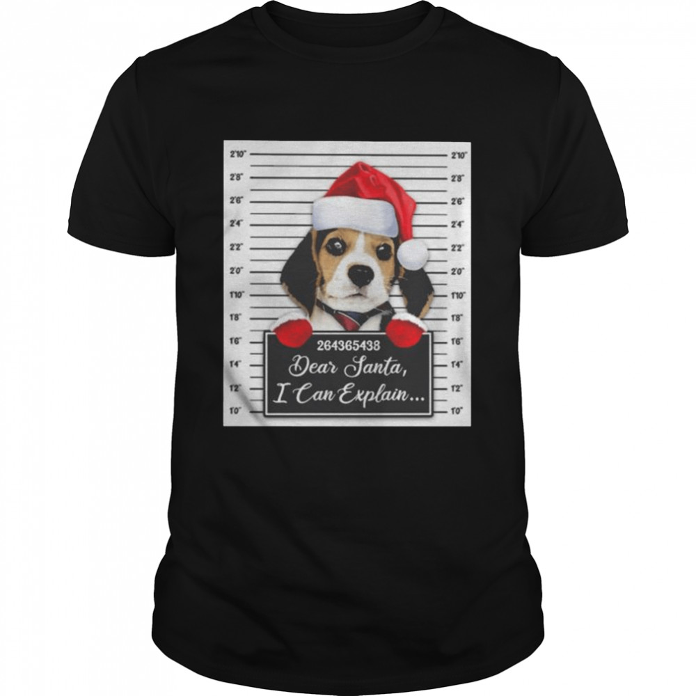 Santa Beagle dear santa I can explain 2022 Christmas shirt