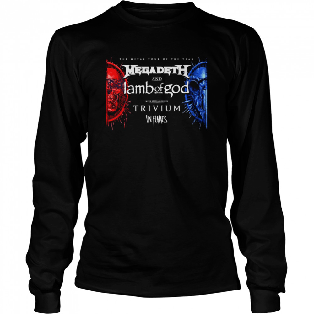 Tour Of The Year Lamb Of God Trivium shirt Long Sleeved T-shirt