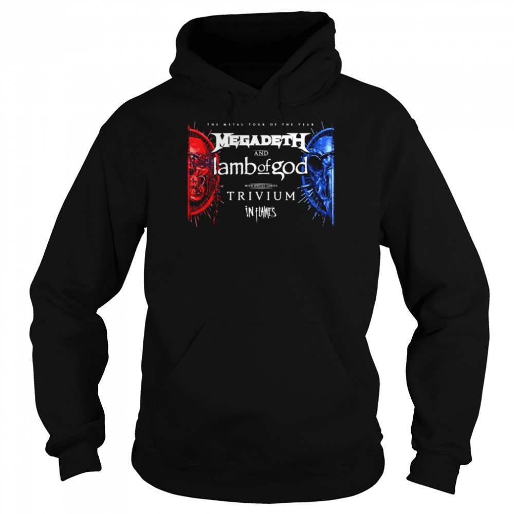 Tour Of The Year Lamb Of God Trivium shirt Unisex Hoodie