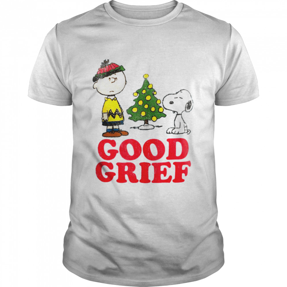 Charlie Brown And Snoopy Good Grief Holiday Christmas 2022 shirt