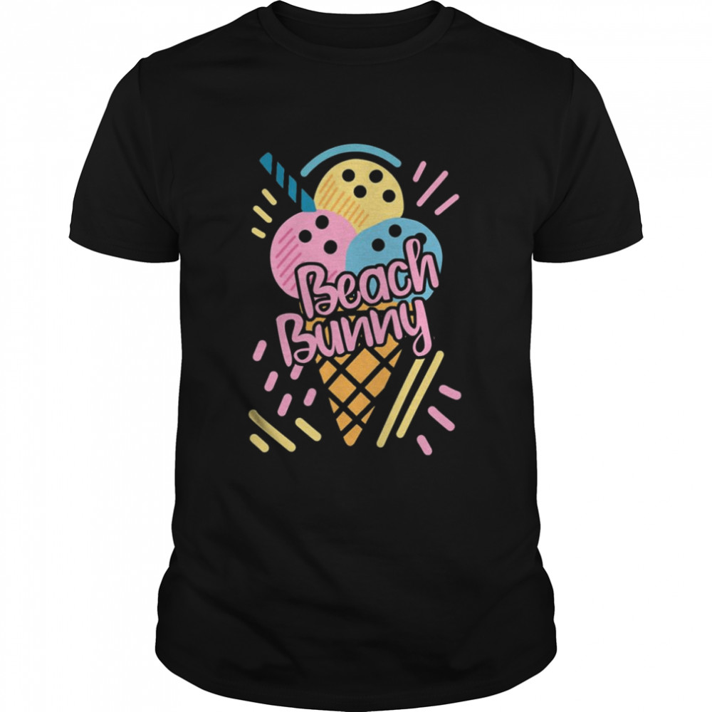 Colored Design Beach Bunny Ice Cream shirt Classic Men's T-shirt