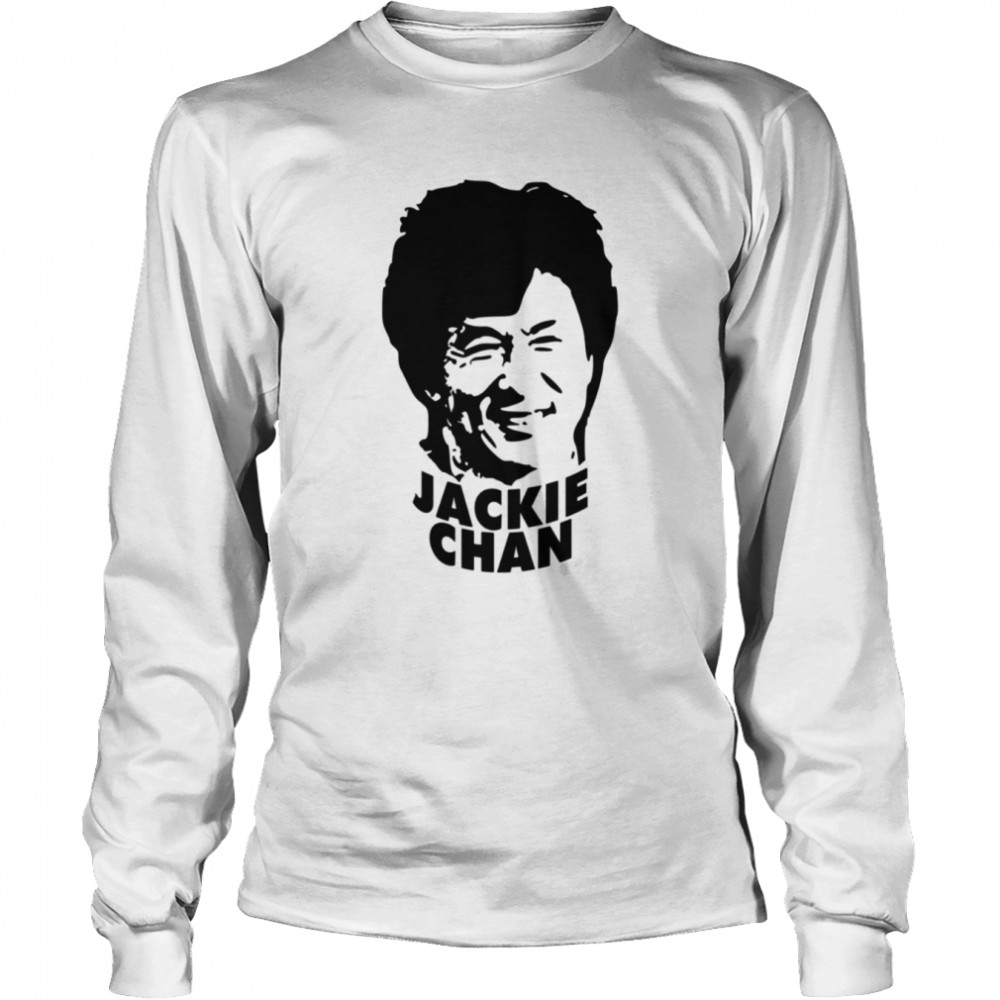 Jackie Chan Silhouette The Legend Actor shirt Long Sleeved T-shirt