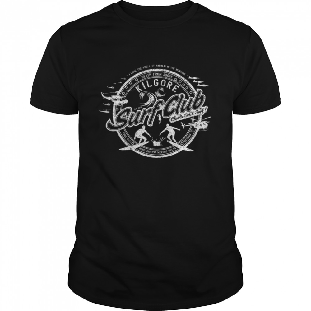 Kilgore Surf Club White Distressed Apocalypse Now shirt