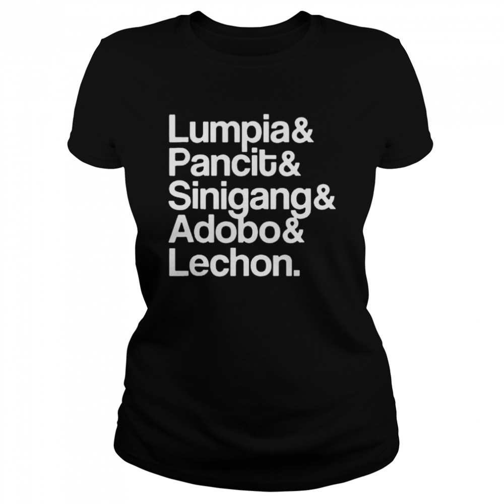 Lumpia Pancit Sinigang Adobo Lechon T-shirt Classic Women's T-shirt