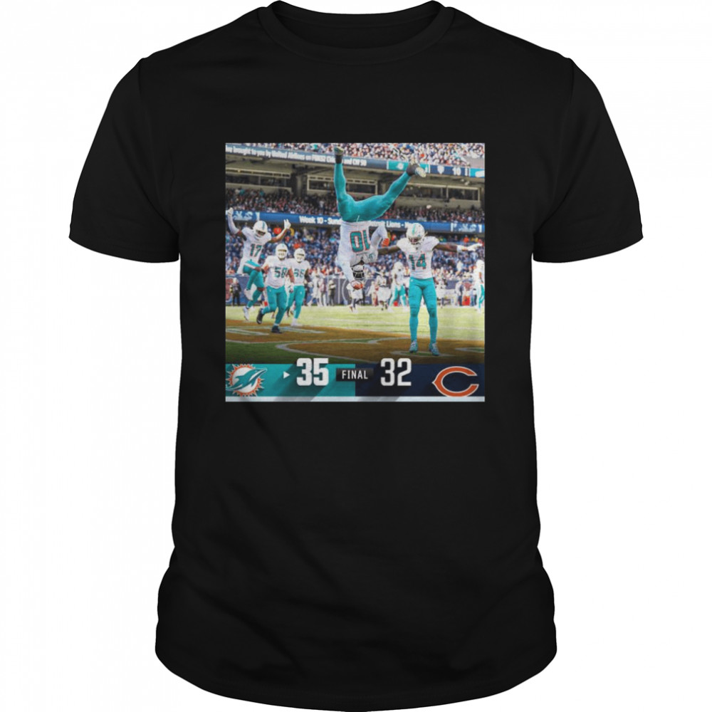 Miami Dolphins 35-32 Chicago Bears 2022 Final shirt Classic Men's T-shirt