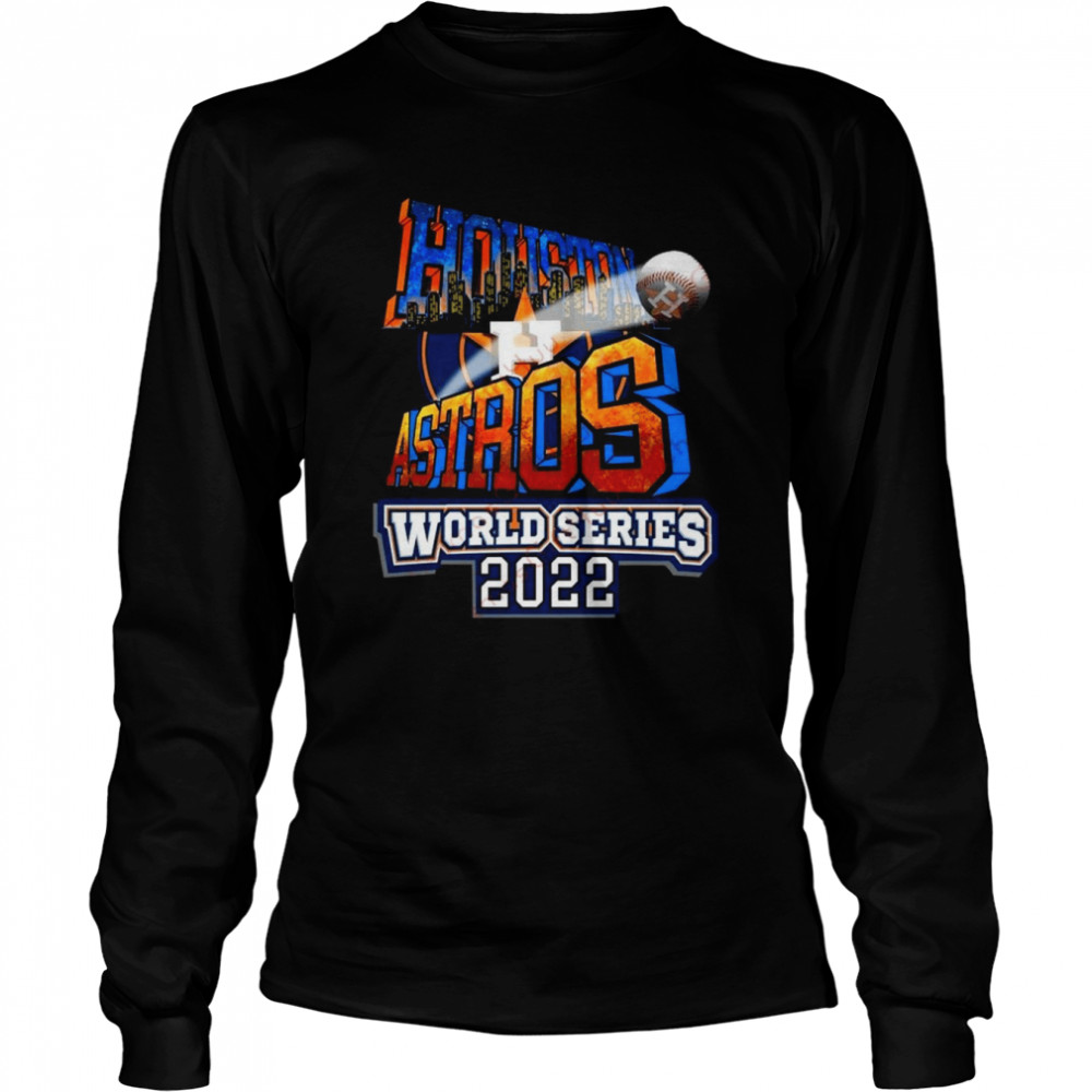 MLB 2022 Champions Houston Astros World Series 2022 Vintage T- Long Sleeved T-shirt