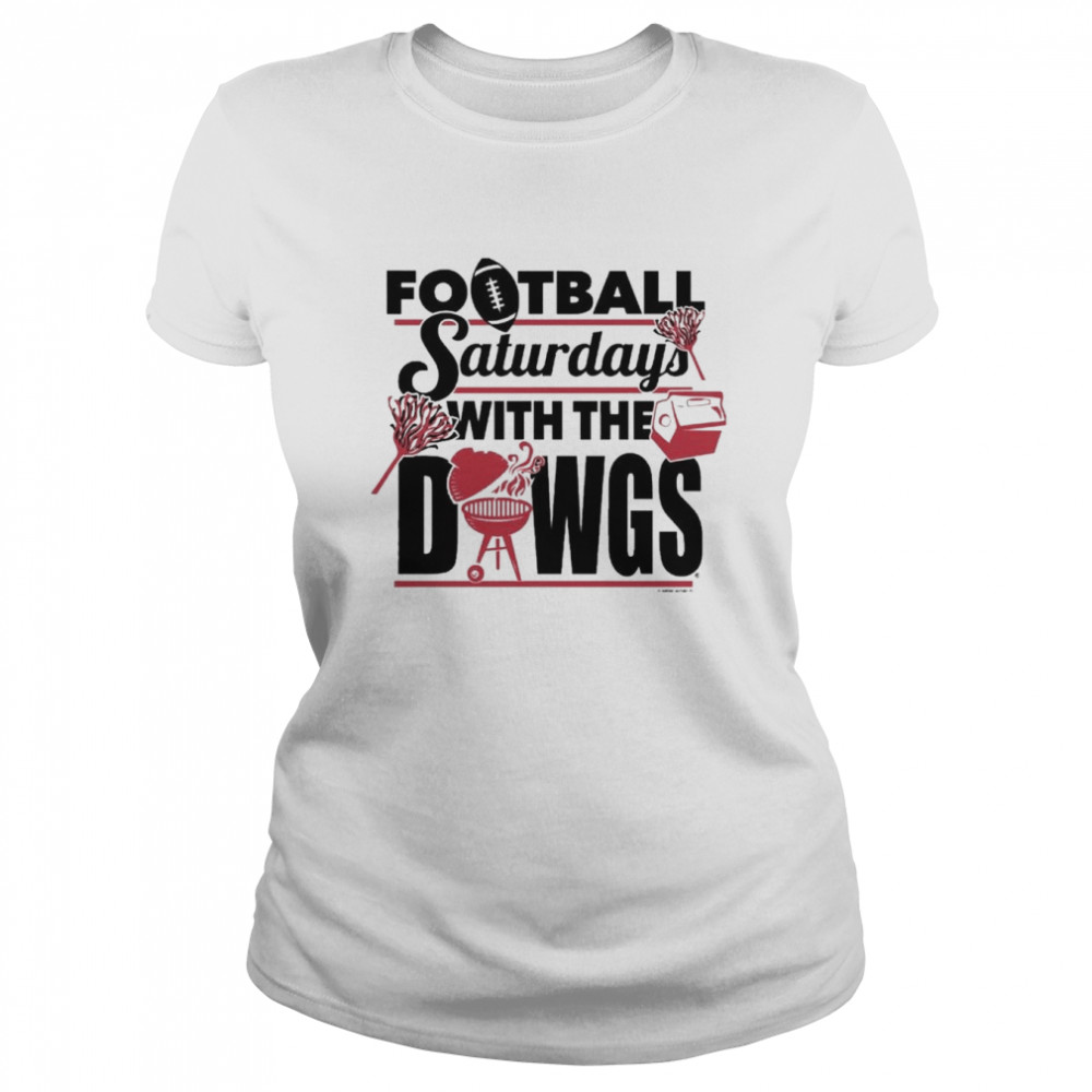 World Graphics Georgia Bulldogs Football Saturdays with the Dawgs Classic Women's T-shirt