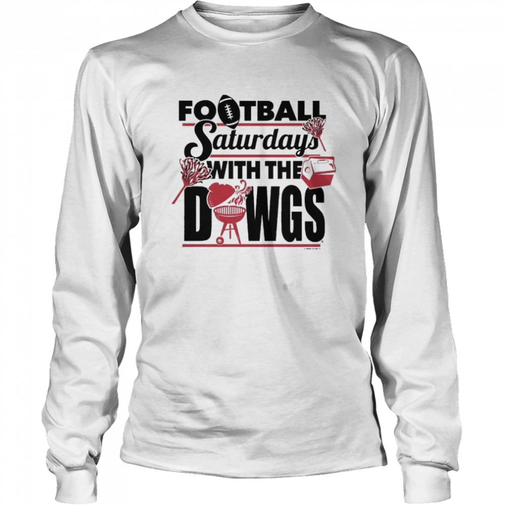 World Graphics Georgia Bulldogs Football Saturdays with the Dawgs Long Sleeved T-shirt