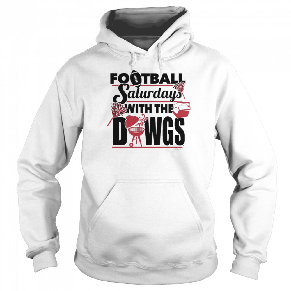 World Graphics Georgia Bulldogs Football Saturdays with the Dawgs Unisex Hoodie