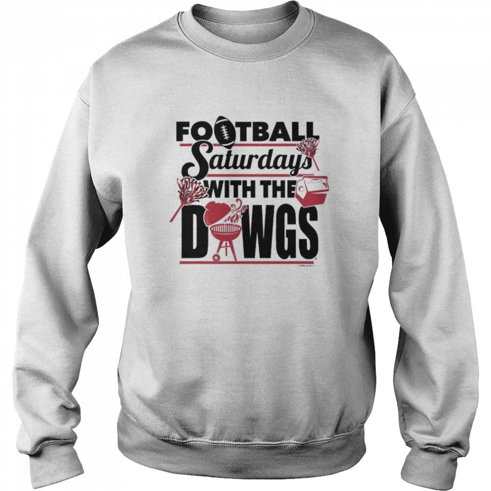 World Graphics Georgia Bulldogs Football Saturdays with the Dawgs Unisex Sweatshirt