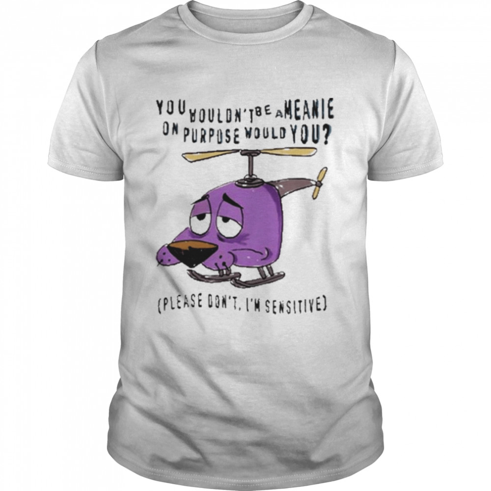 you Wouldn’t Be A Meanie On Purpose Would You shirt