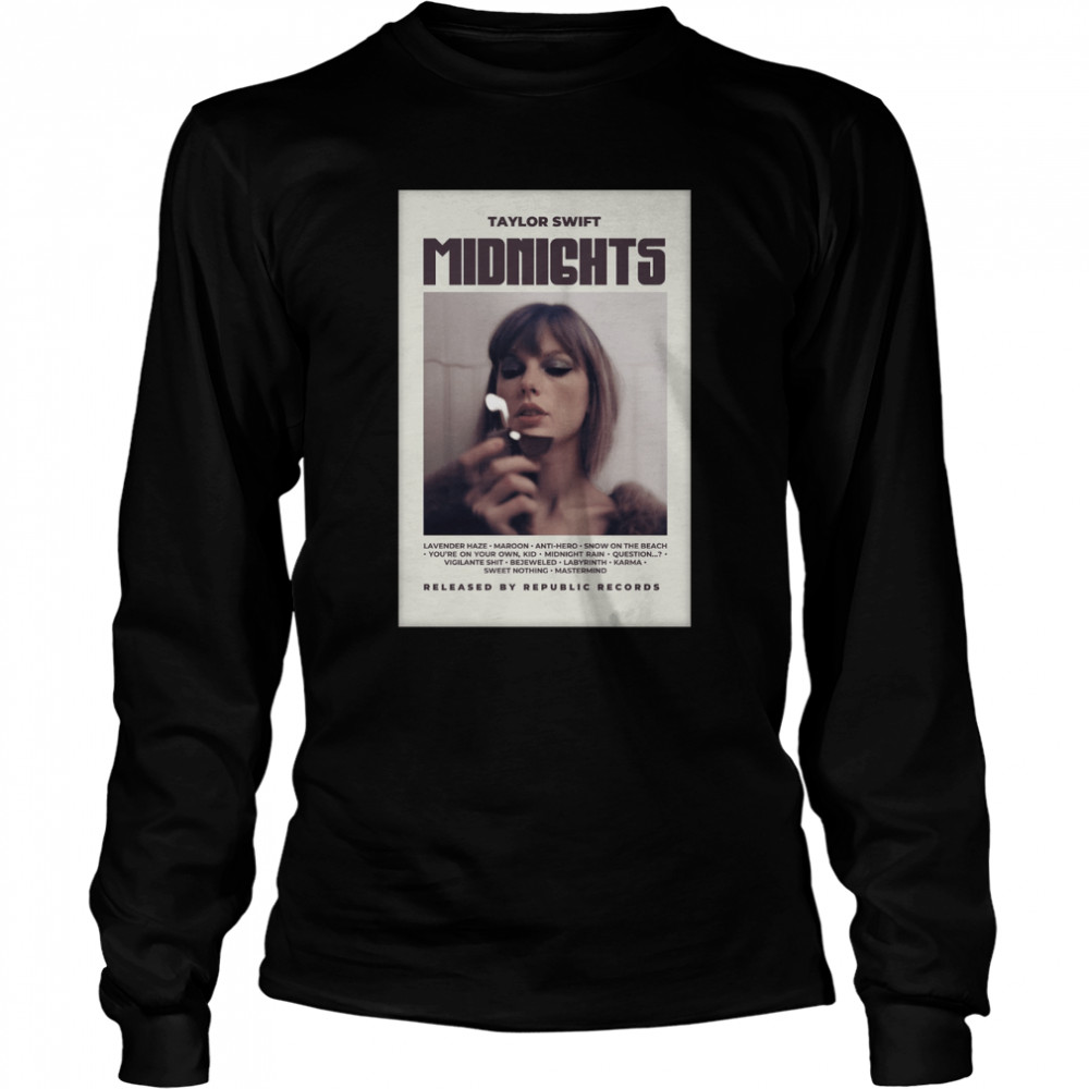 Taylor Swift Midnights shirt Long Sleeved T-shirt