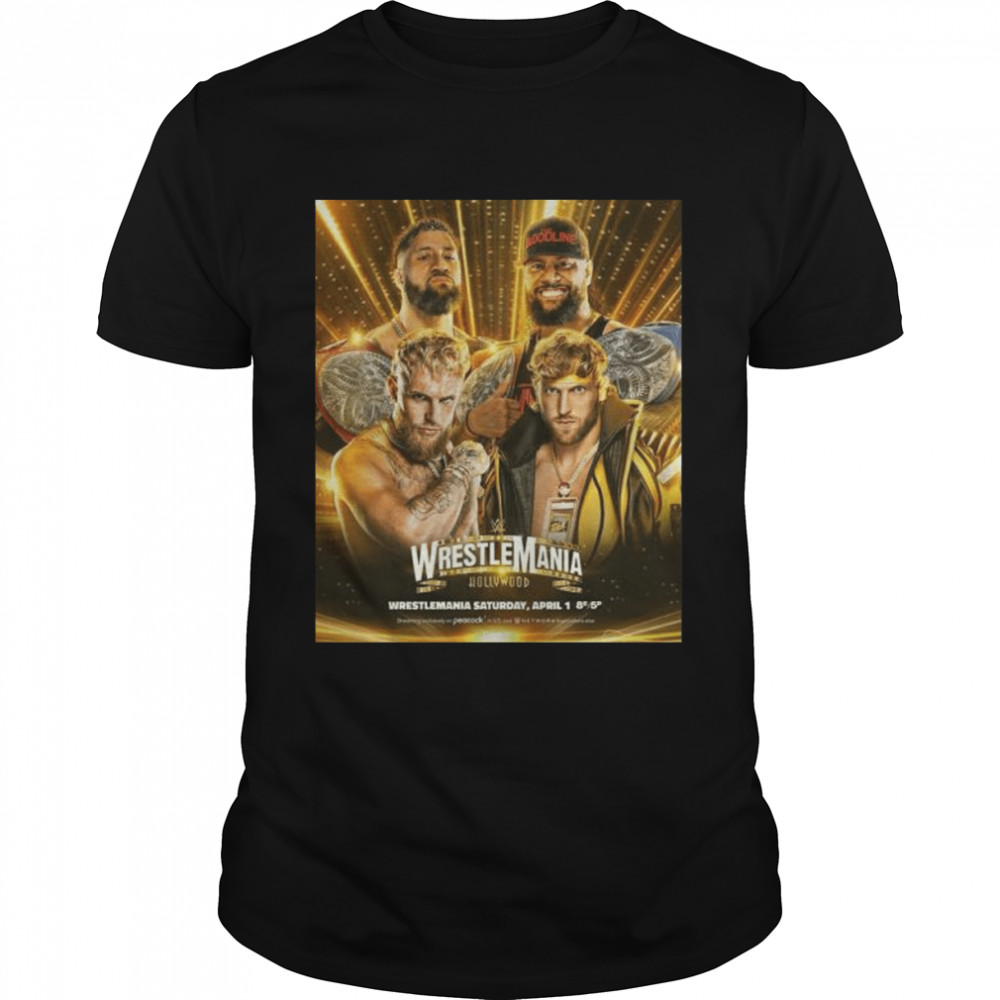 Wrestlemania hollywood saturday april 1 shirt