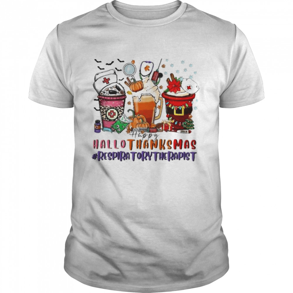 Cocktail Happy HalloThanksMas 2022 #Respiratory Therapist shirt