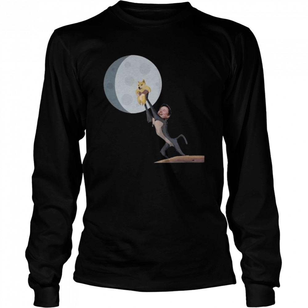 Dogecoin Elon Musk Doge To The Moon 2022 shirt Long Sleeved T-shirt