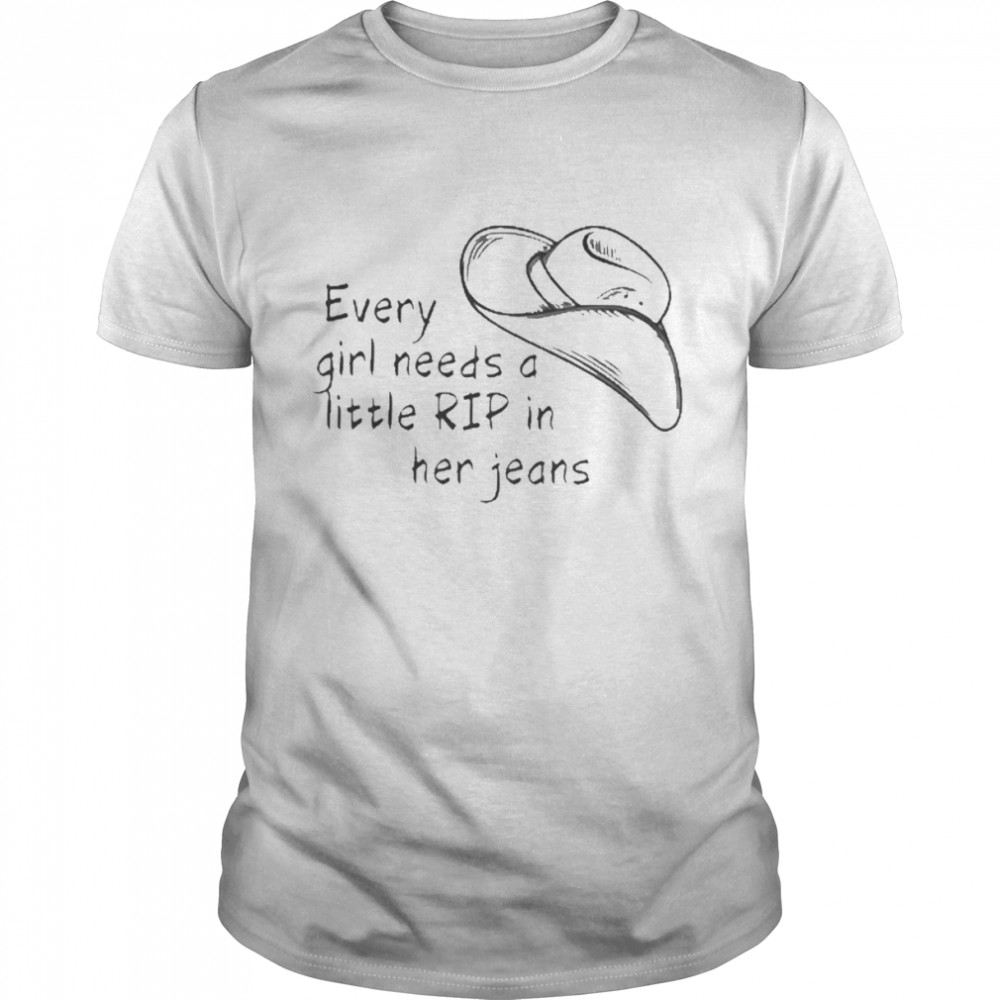 Every girl needs a little rip in her jeans shirt