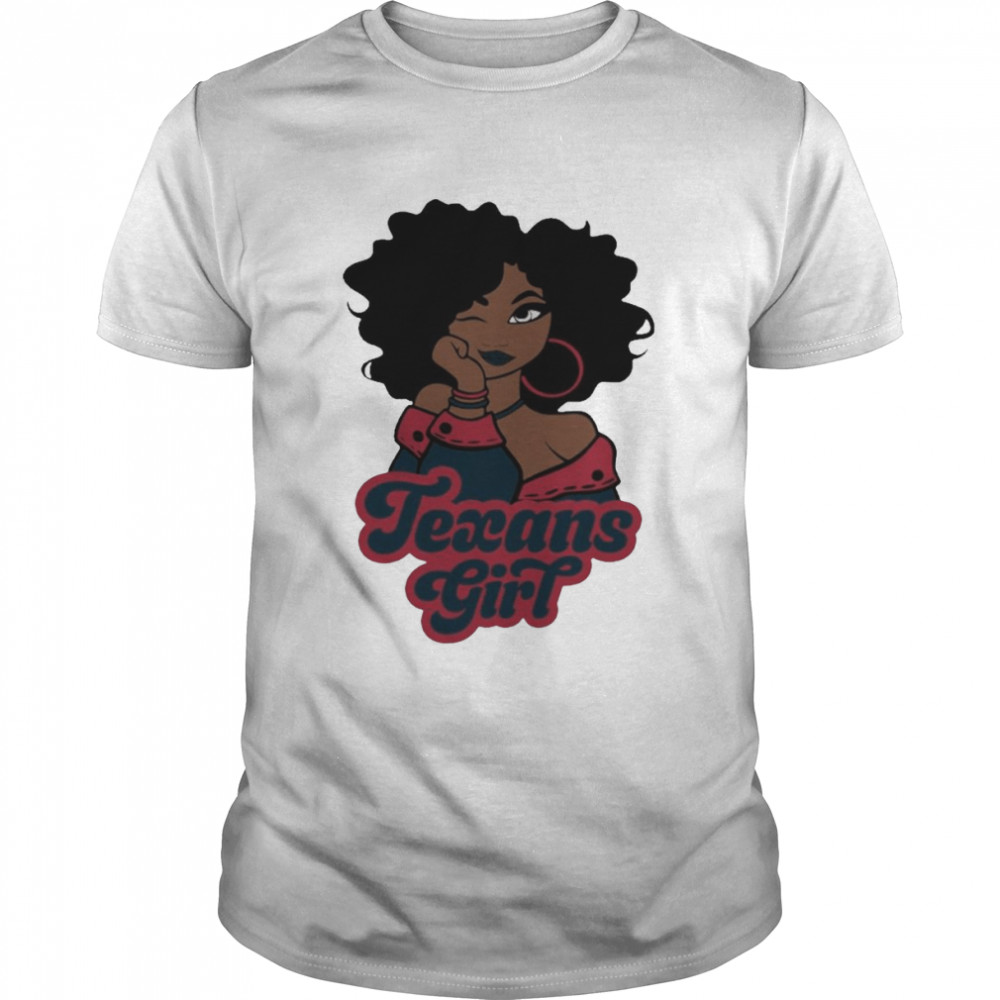 Houston Texans football Black Girl 2022 shirt Classic Men's T-shirt