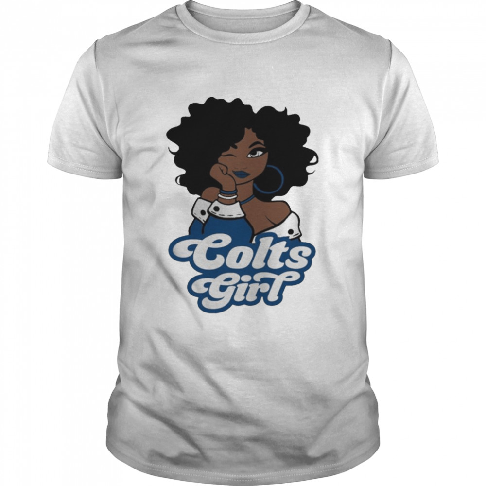 Indianapolis Colts football Black Girl 2022 shirt Classic Men's T-shirt