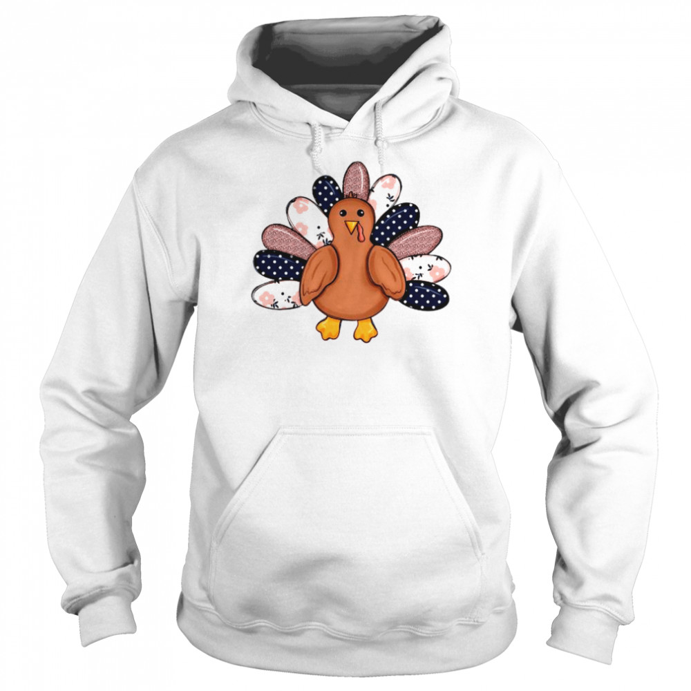 Patchwork Turkey Happy Thanksgiving shirt Unisex Hoodie
