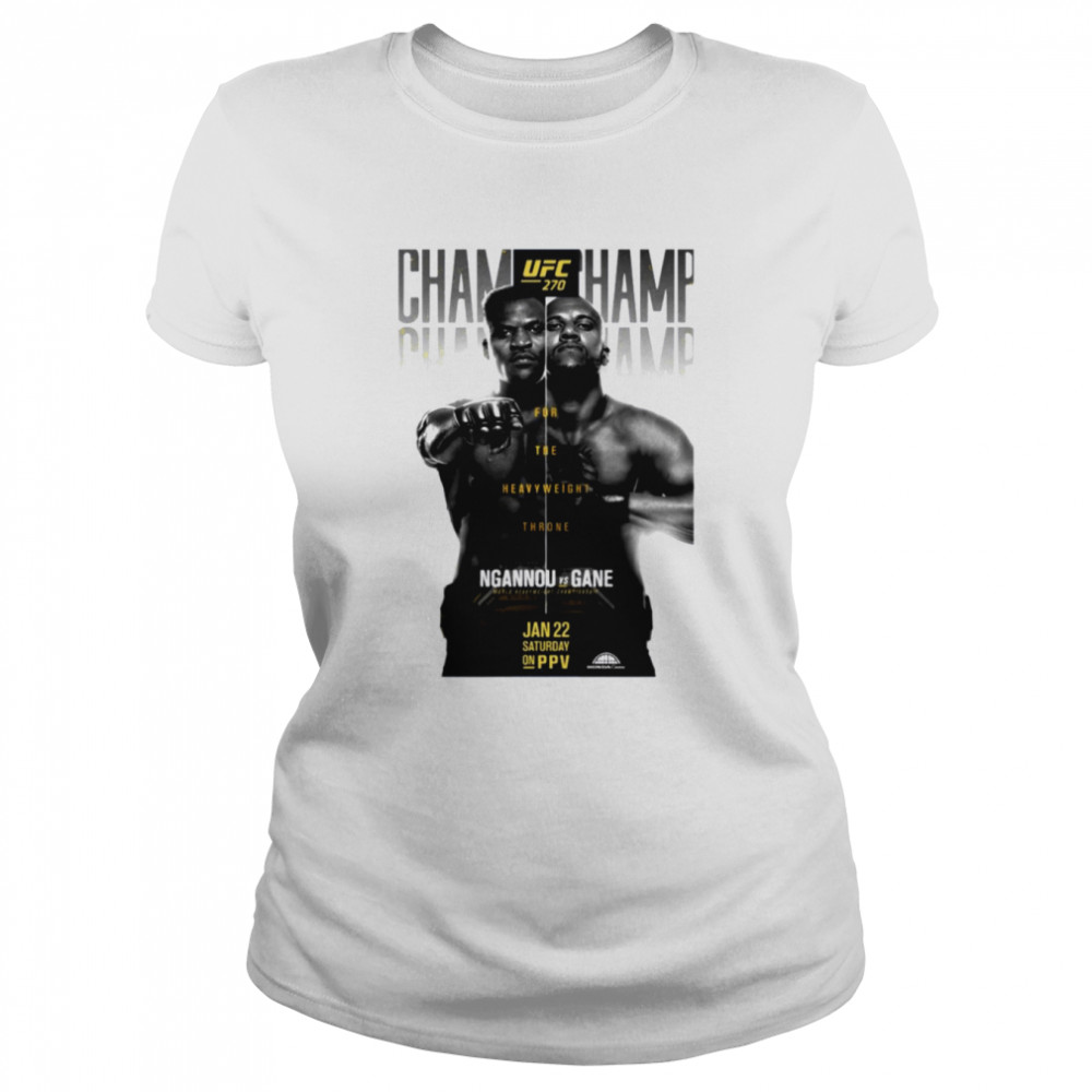 Ufc 270 Official Ngannou Vs Gane shirt Classic Women's T-shirt