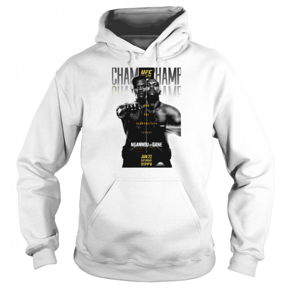 Ufc 270 Official Ngannou Vs Gane shirt Unisex Hoodie
