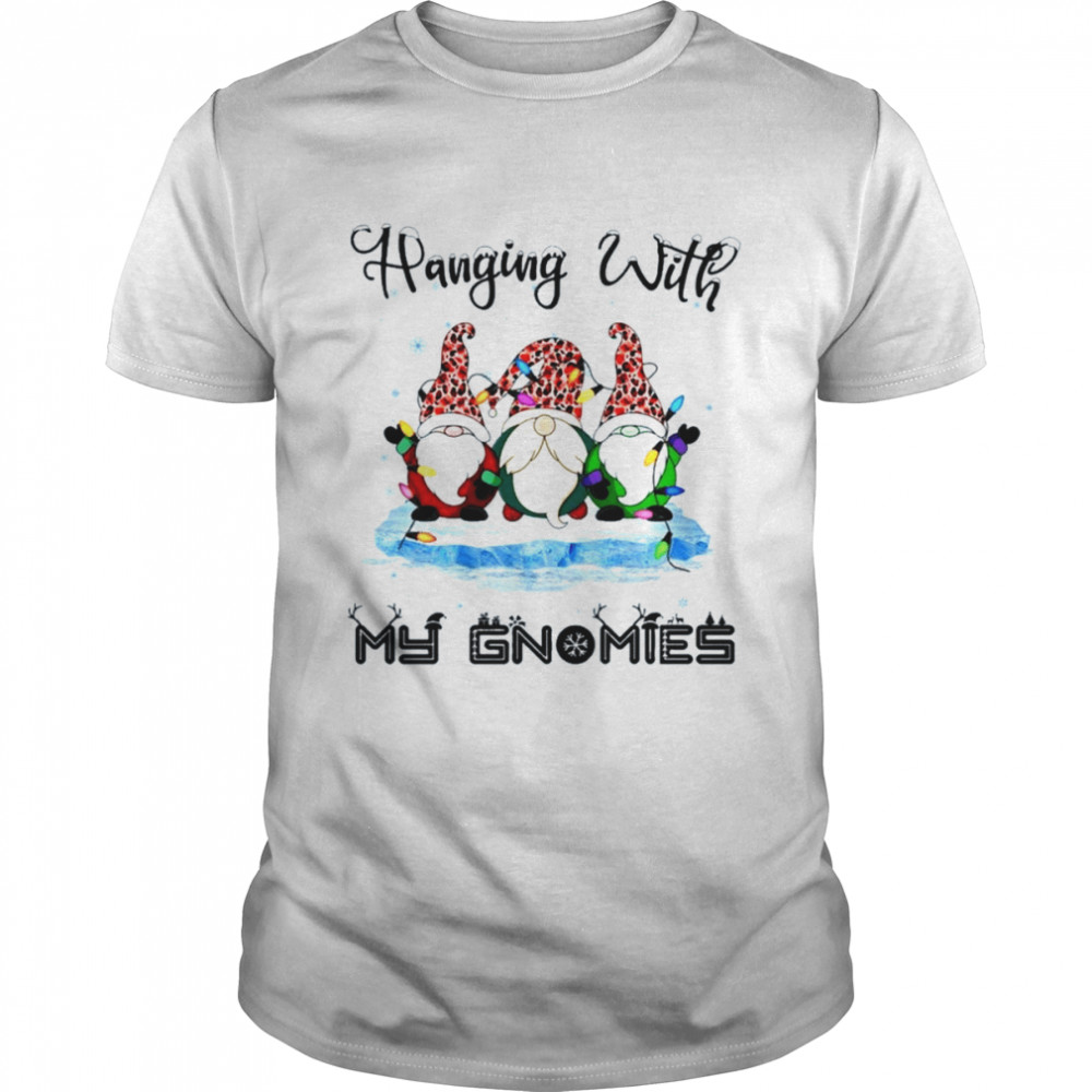 Hanging With My Gnomies Christmas Leopard Christmas 2022 shirt Classic Men's T-shirt