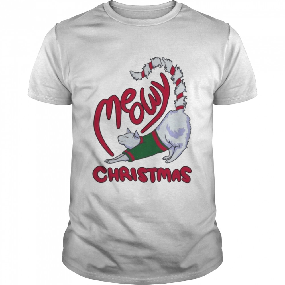 Meowy Christmas Cat Mom Christmas 2022 shirt