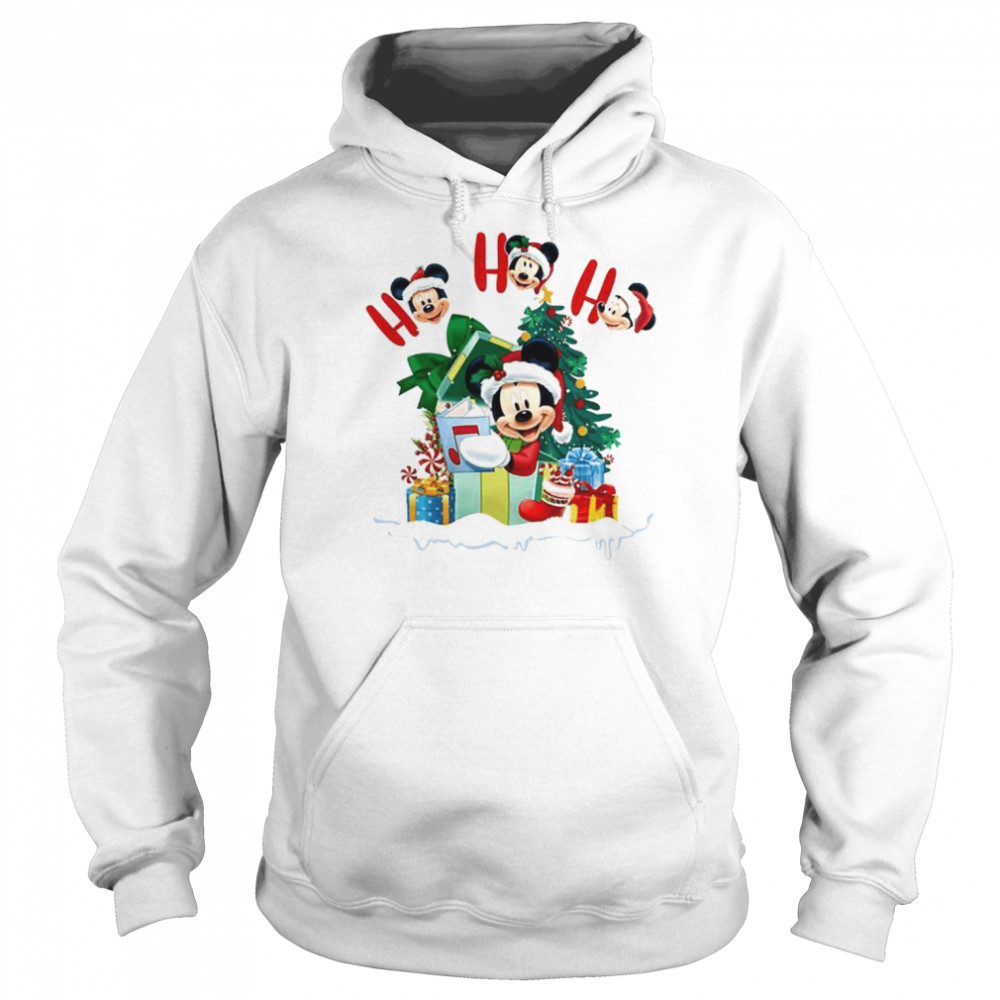 Mickey Mouse Christmas Hohoho Cartoon Character shirt Unisex Hoodie