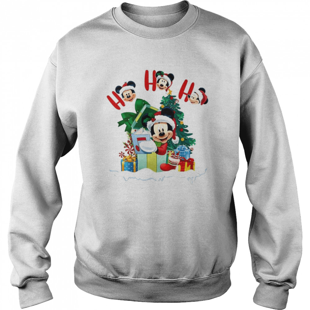 Mickey Mouse Christmas Hohoho Cartoon Character shirt Unisex Sweatshirt
