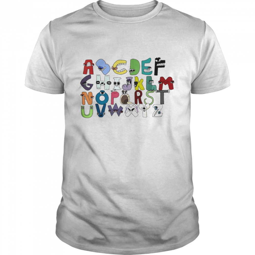 Villain Letter Abc Costume Boys Matching Evil Alphabet Lore T-Shirt