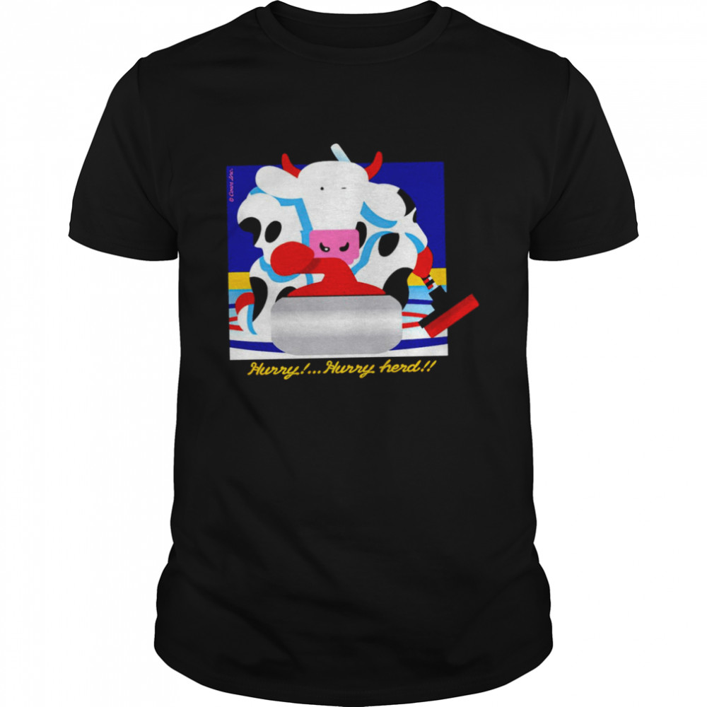 Cow hurry hurry herd shirt Classic Men's T-shirt