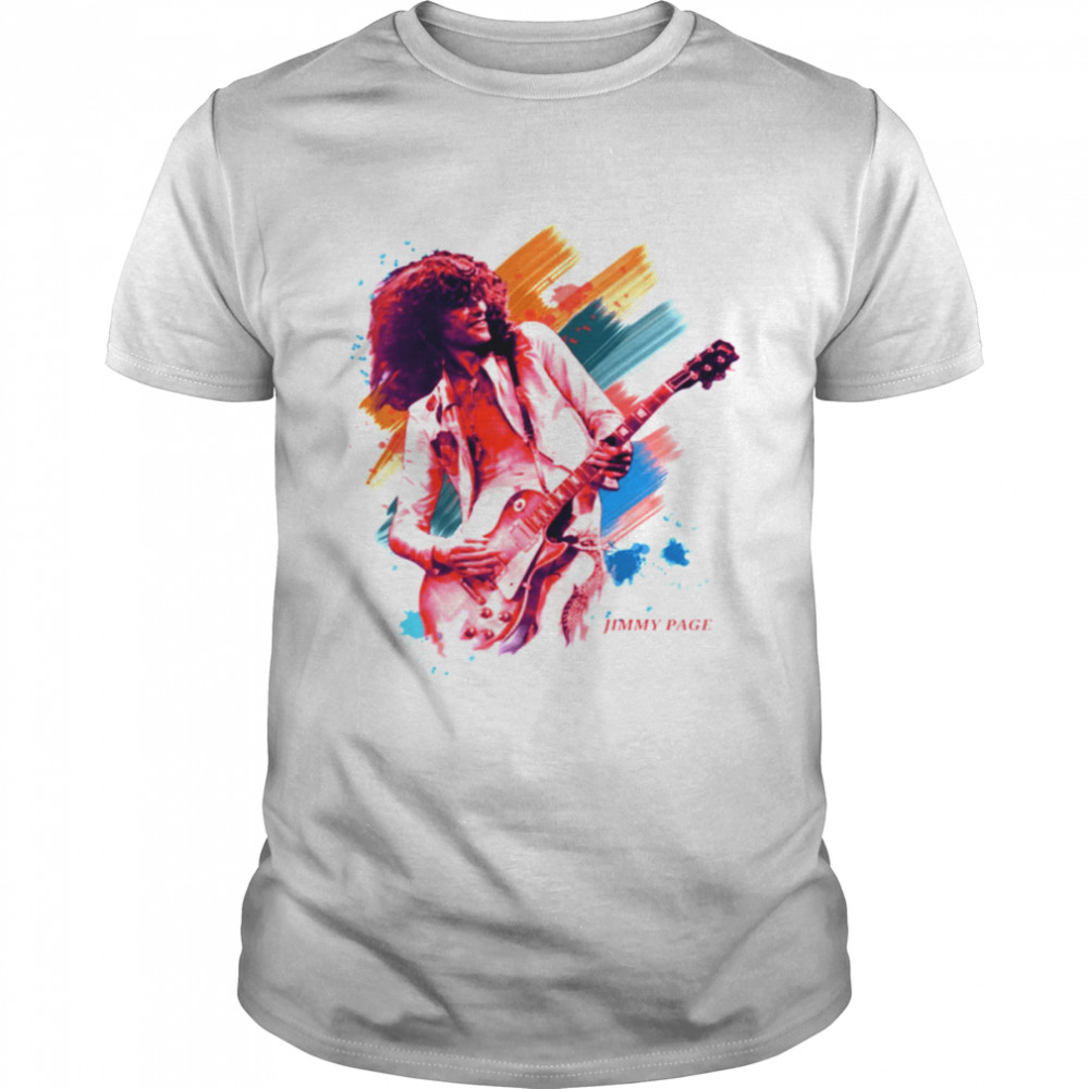 Graphic Jimmy Page On Stage shirt Classic Men's T-shirt