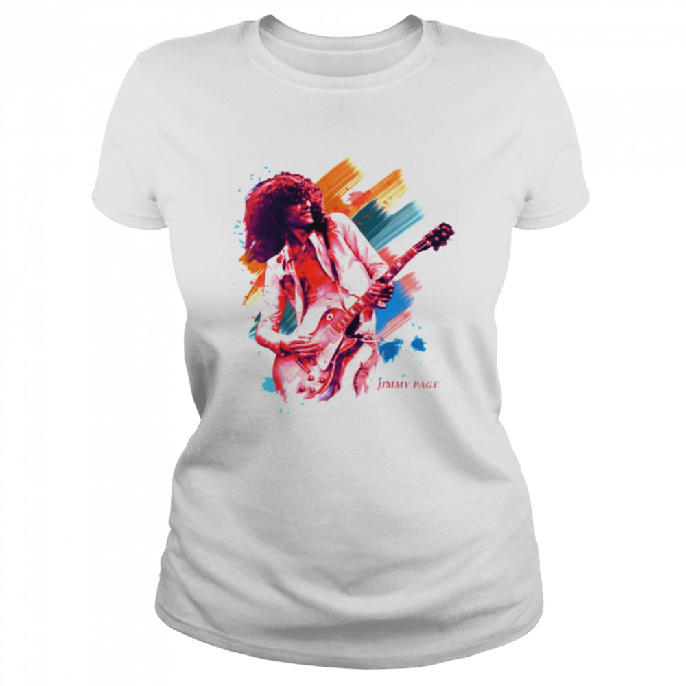 Graphic Jimmy Page On Stage shirt Classic Women's T-shirt