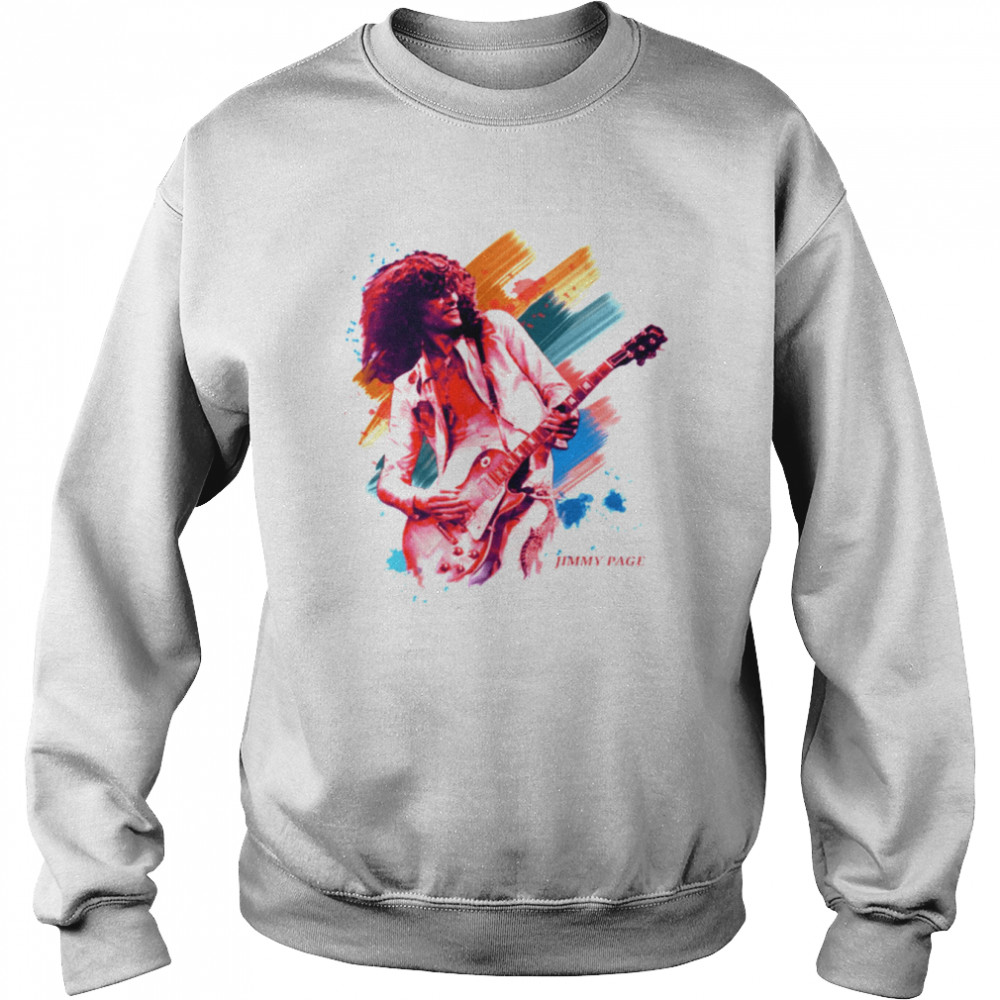 Graphic Jimmy Page On Stage shirt Unisex Sweatshirt
