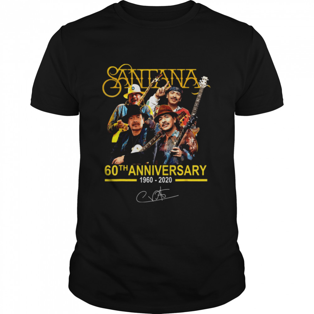 Thank You For The Memories Santana 60th Anniversary shirt