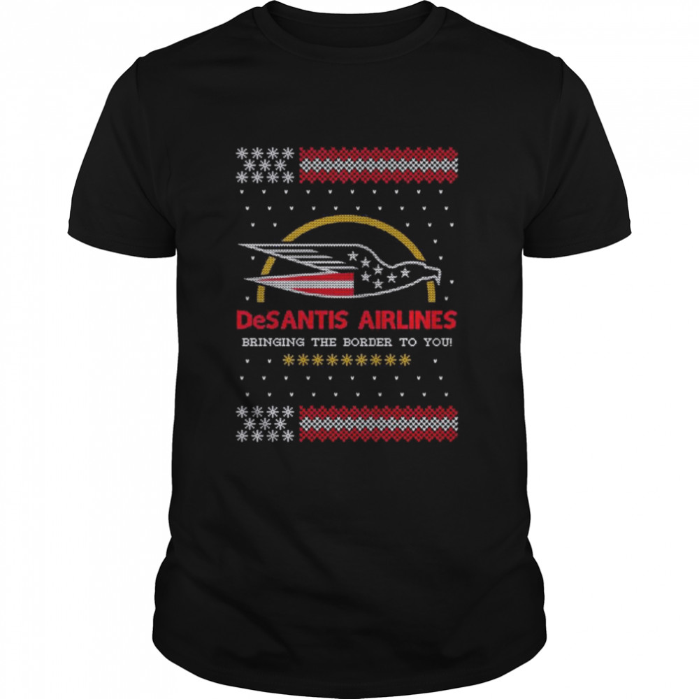 Desantis Airlines Tacky ugly Christmas shirt