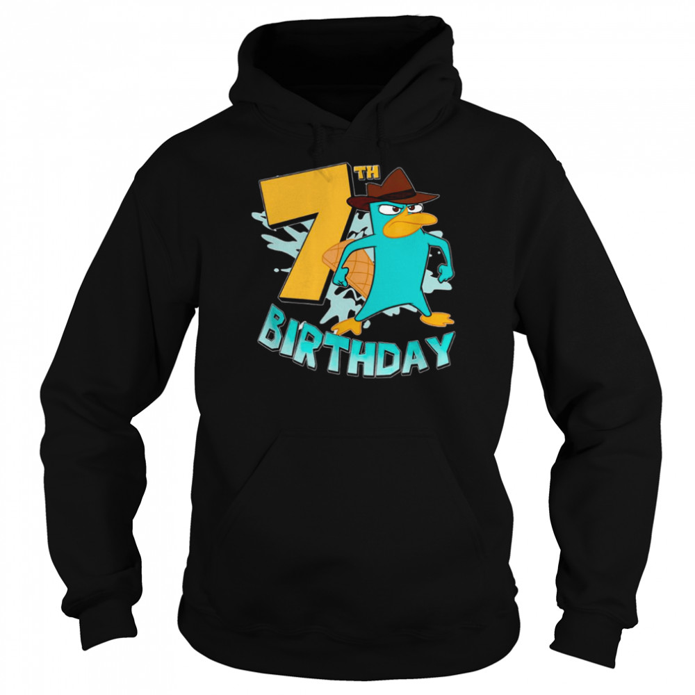 7th Birthday Perry The Platypus Phineas And Ferb shirt Unisex Hoodie