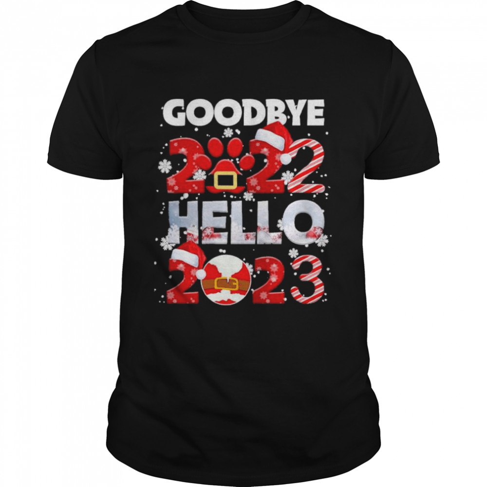 Santa Goodbye 2022 hello 2023 Christmas sweater