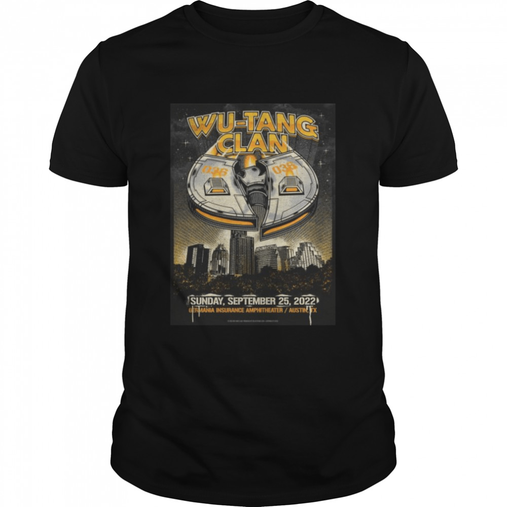 Wu Tang Clan Austin September 25 2022 Shirt