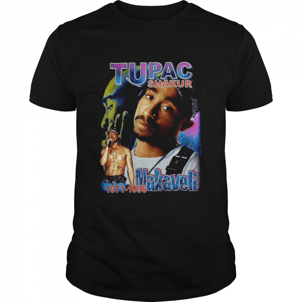 2pac Makaveli 90s Design Rap Music shirt Classic Men's T-shirt