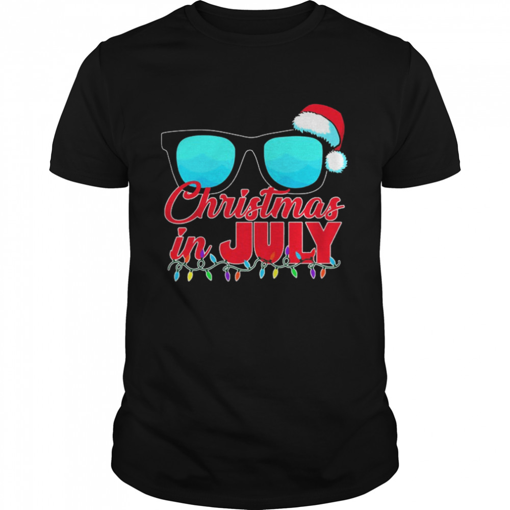 Christmas In July Santa Shades Shirt