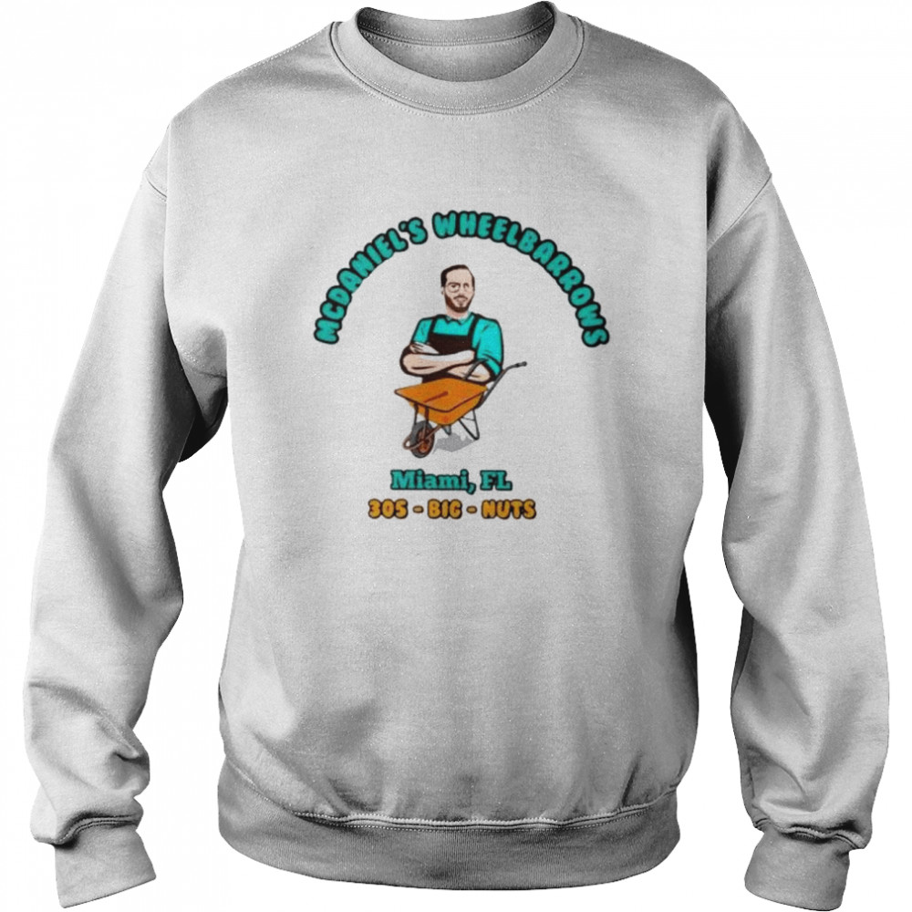 Dolphreaky Wearing Mcdaniel’s Wheelbarrows Miami shirt Unisex Sweatshirt