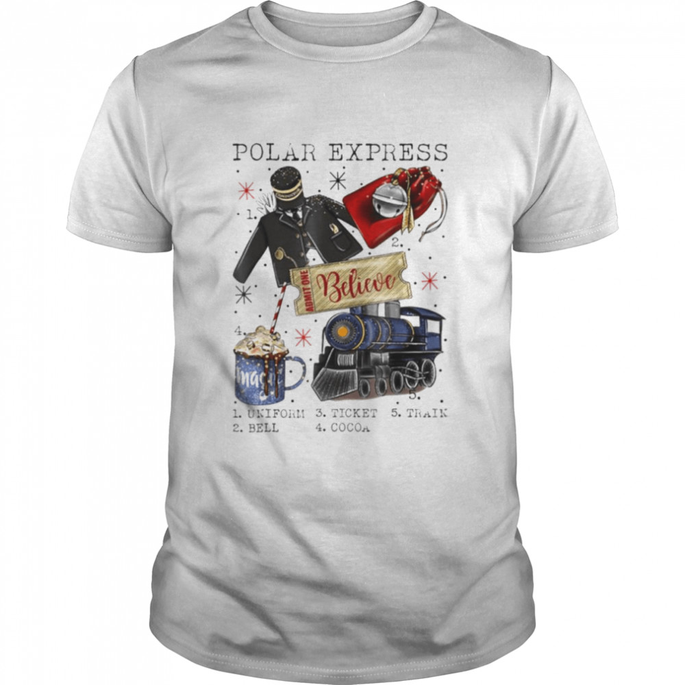 Christmas North Pole Polar Express All Abroad Xmas shirt