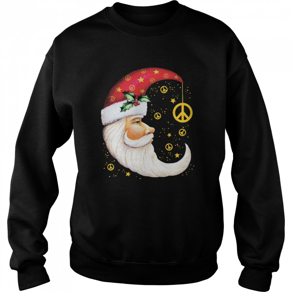 Santa Moon Flag Toland Home Christmas Unisex Sweatshirt