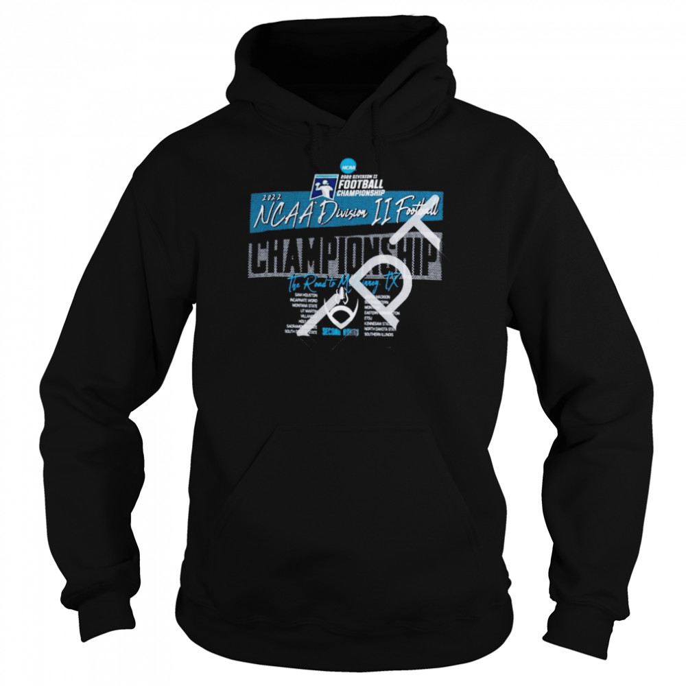 2022 ncaa division ii football championship second round unisex hoodie