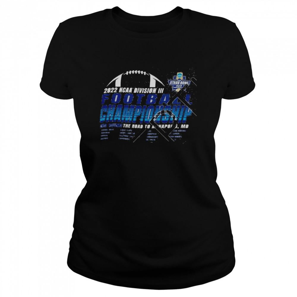 2022 ncaa division iii football championship 2nd round classic womens t shirt