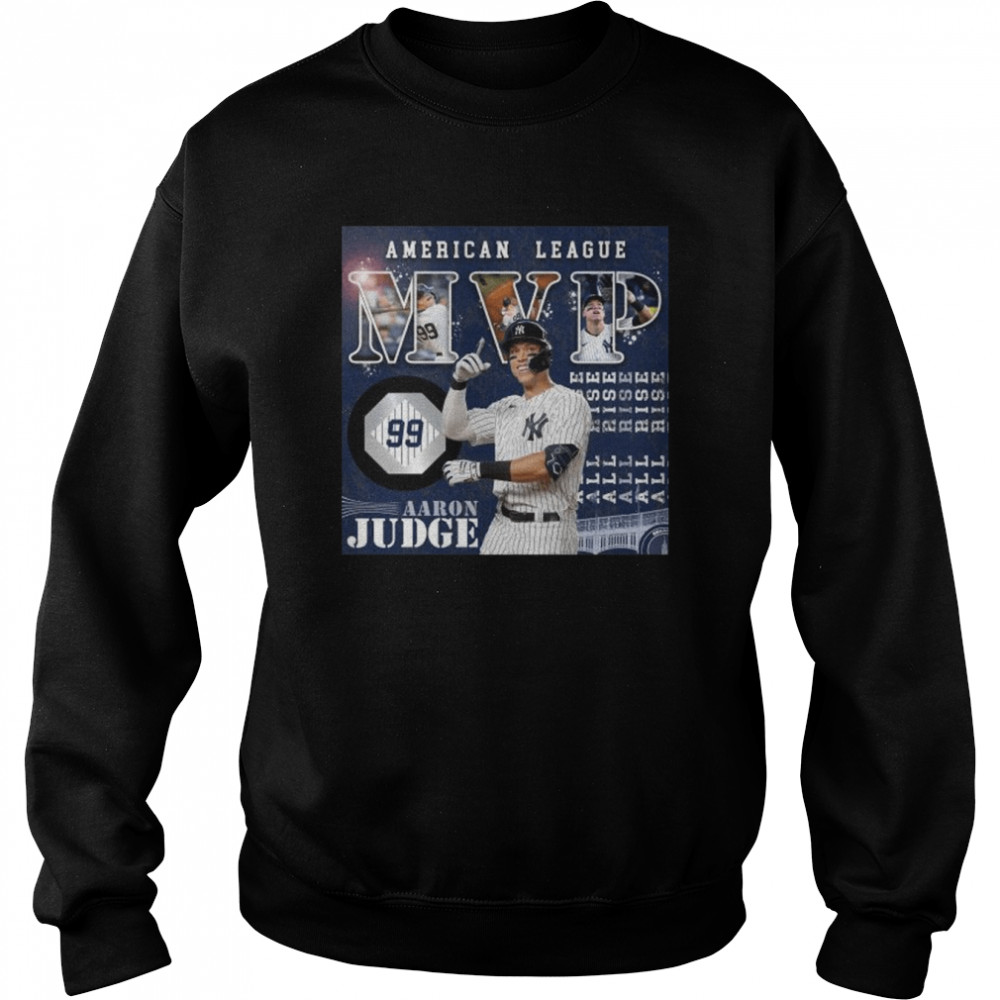 American League MVP 2022 99 Aaron Judge NJ Yankees shirt Unisex Sweatshirt