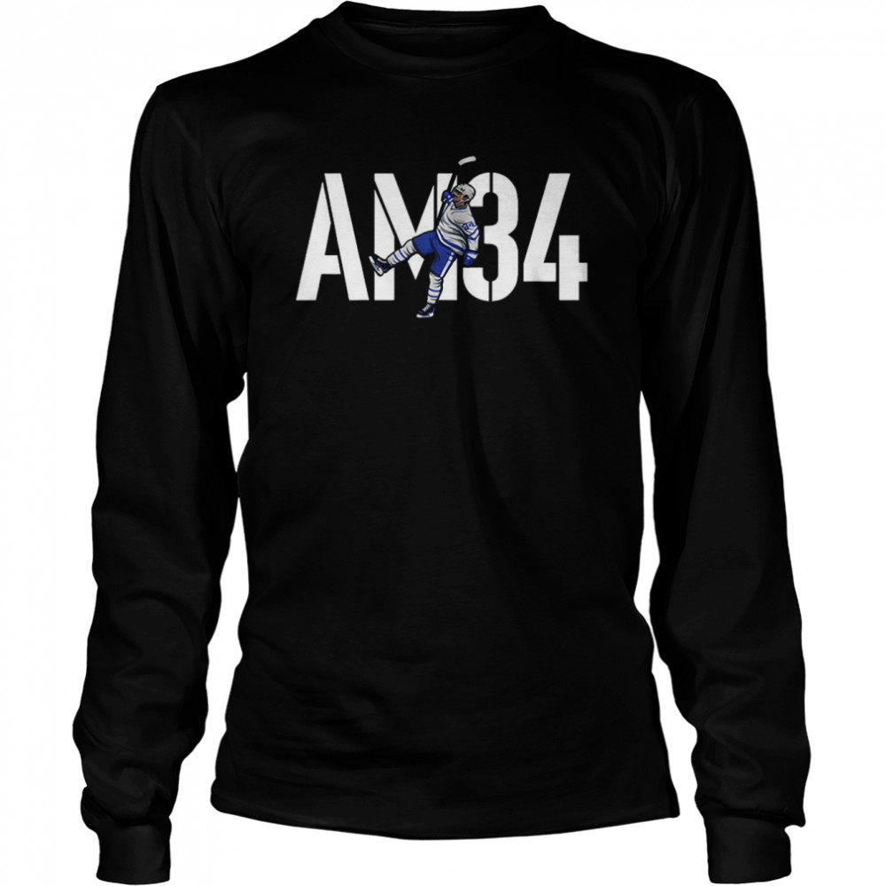 Auston Matthews Toronto Maple Leafs AM34 2022  Long Sleeved T-shirt