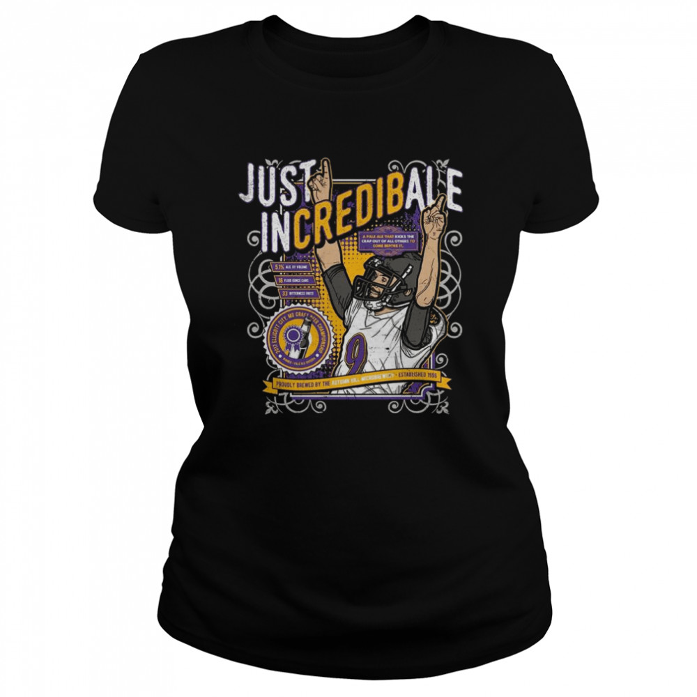 Baltimore Ravens Justin Tucker Just Incredibale  Classic Women's T-shirt
